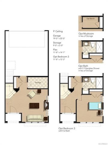 FIRST FLOOR -This home includes the 3rd bedroom wi