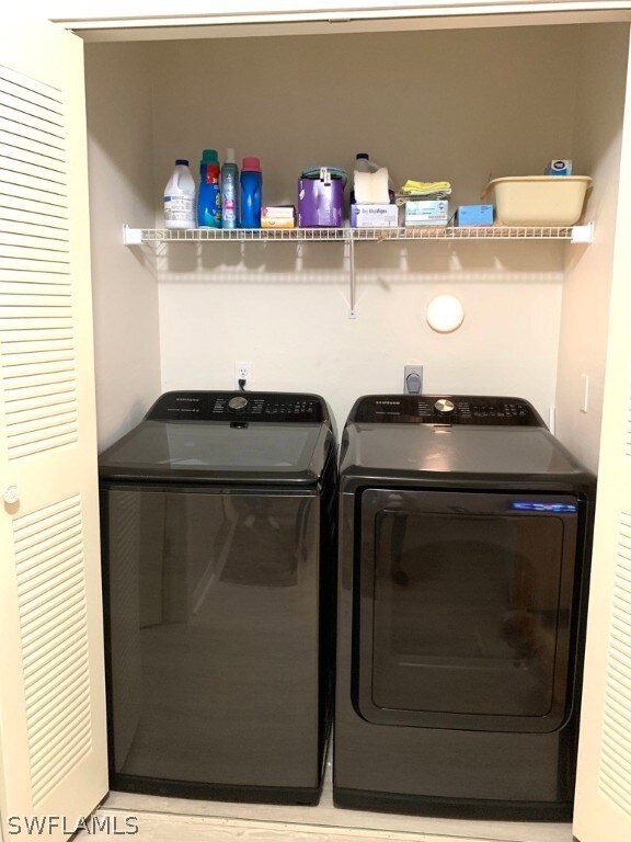 Your NEW Washer and Dryer are conveniently located in the home right next to the Kitchen.