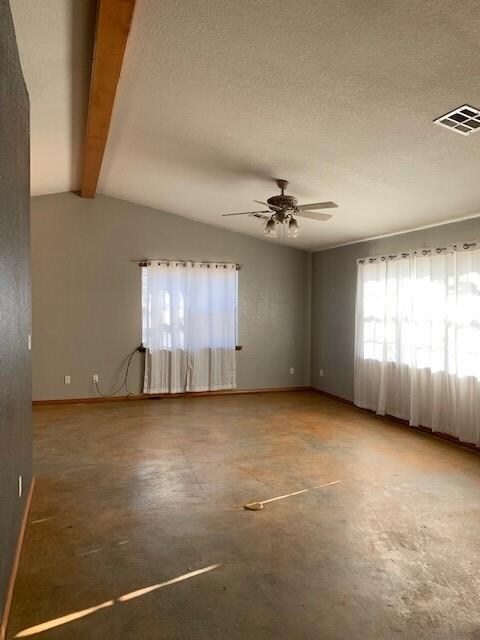 Cathedral Beamed Ceiling in Living room