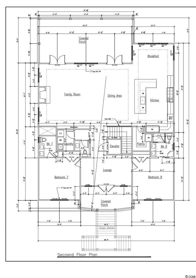 Two Masters on 2nd Floor with Large Commercial Kit