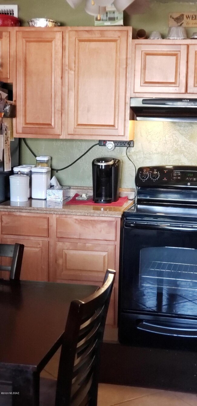 Newer maple cabinetry