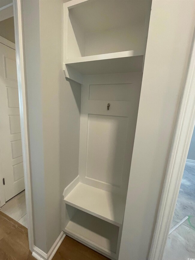 Mudroom with baseboards