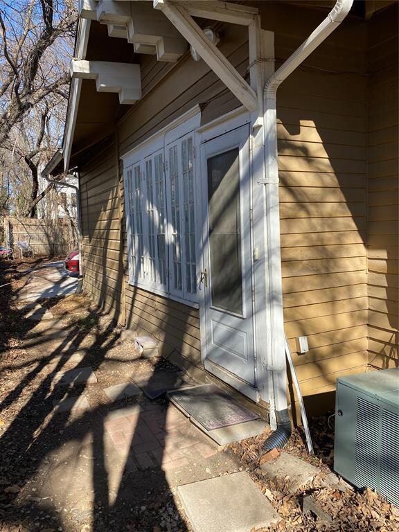 Unit B entry is on west side of the house near the