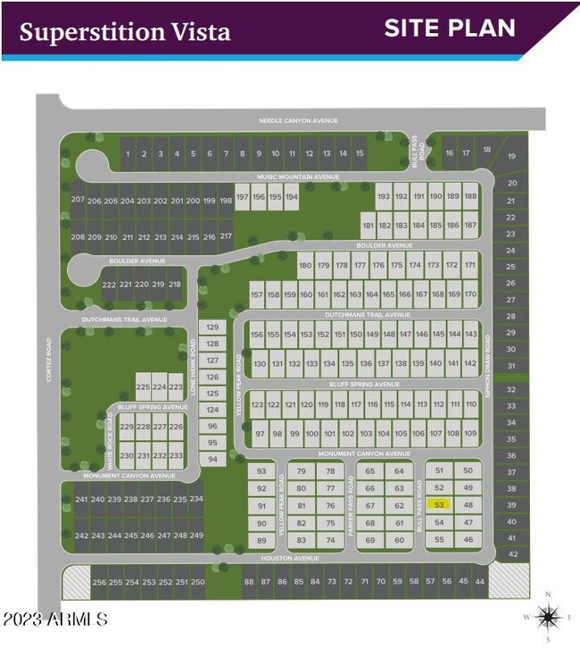 Lot 53 - Site Map