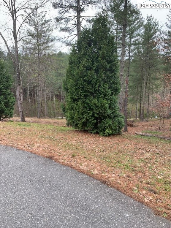 Front of Property near paved road.