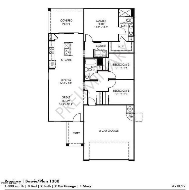 Floor Plan Province Preserve Bowie 1330