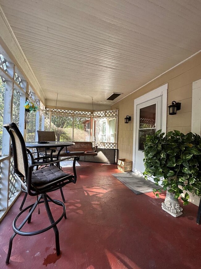 Screened front porch