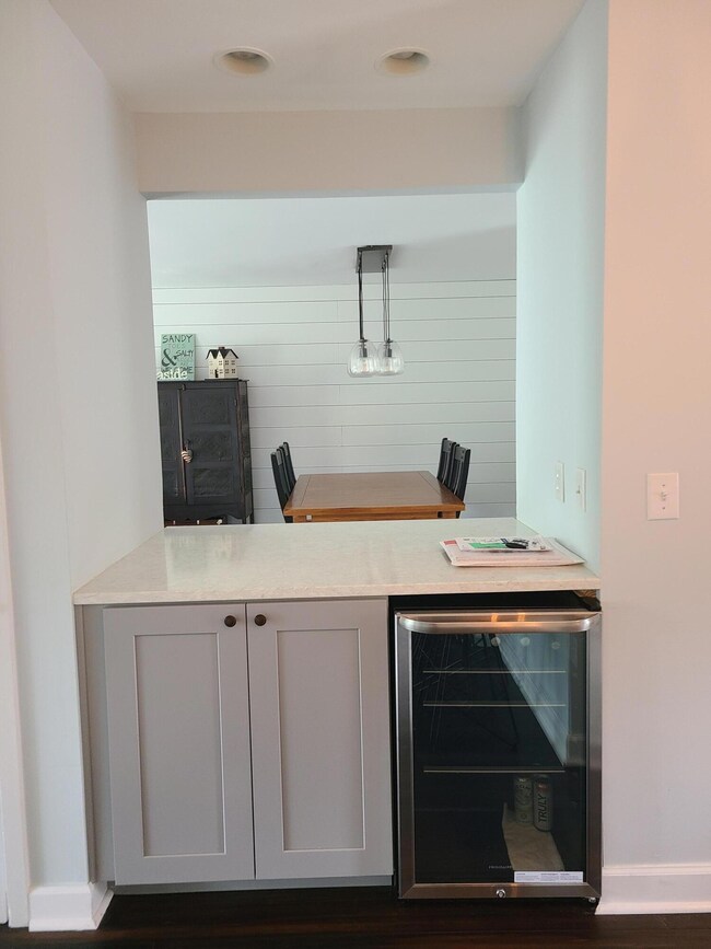 Bar Area with Wine Fridge