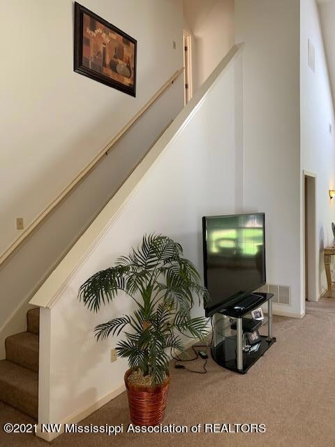 stairwell in greatroom