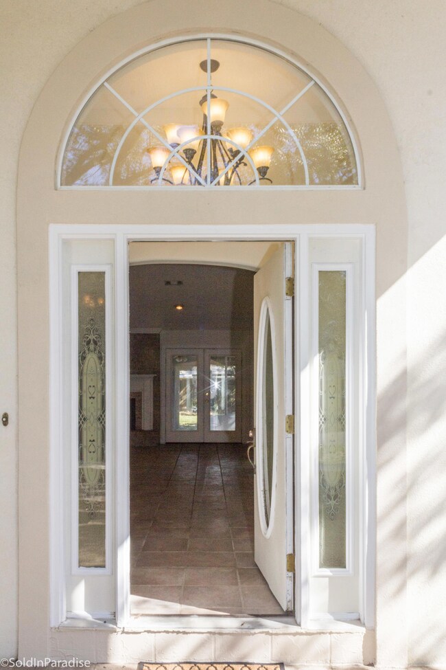 Welcoming entrance.