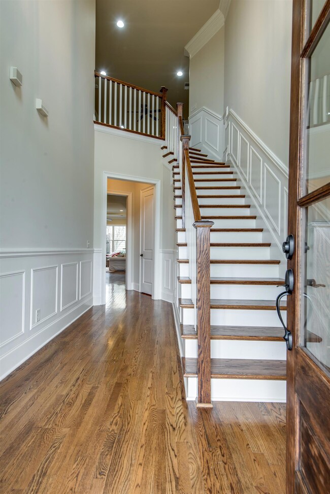 Gorgeous wainscotting in entry