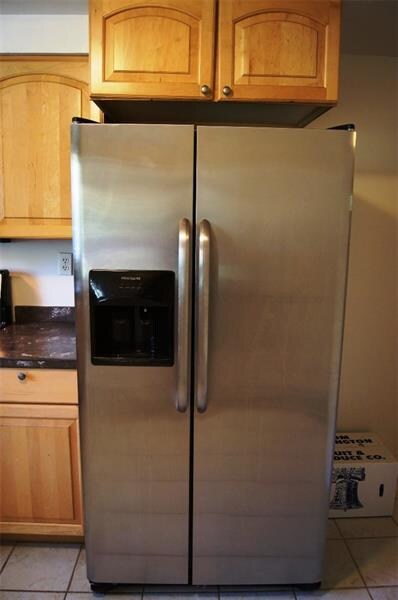 Closer View of the Stainless Refrigerator