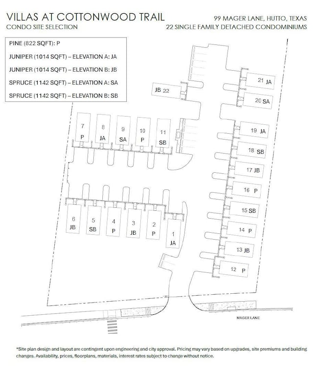Map of parcels