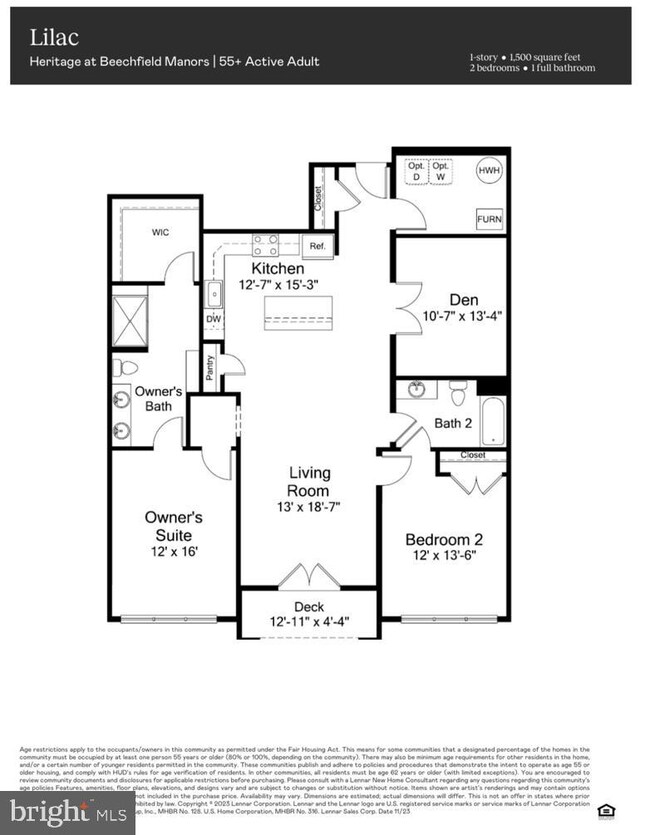 Beechfield Manors - Heritage Condos | Active Adult unit J- 8309, Bowie, MD 20720 - photo 2