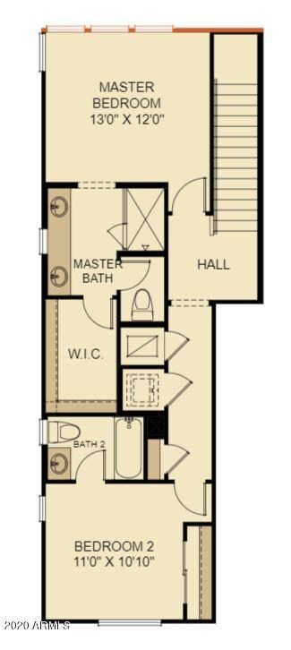 LAA 72 Bedroom Level Floor Plan