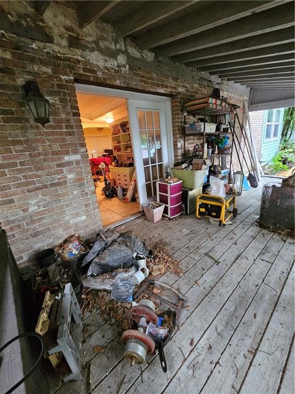 Exterior Back Porch facing eat-in area off kitchen
