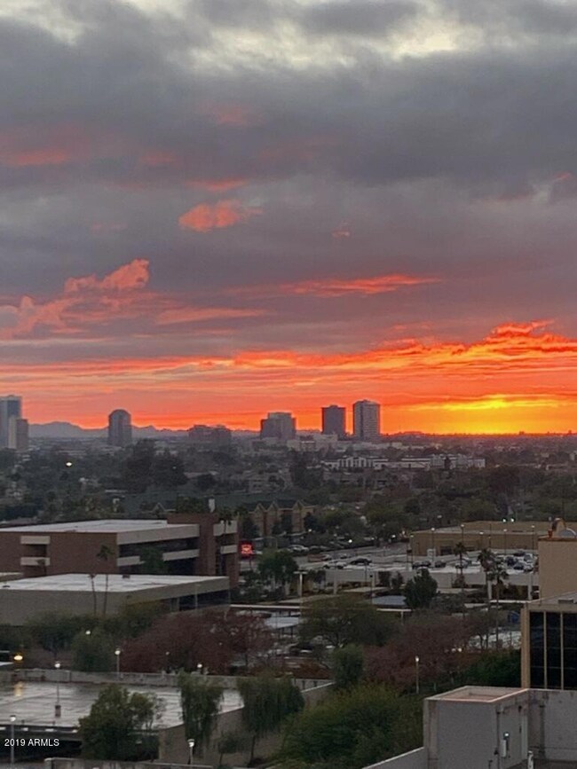 Sunset view from the balcony
