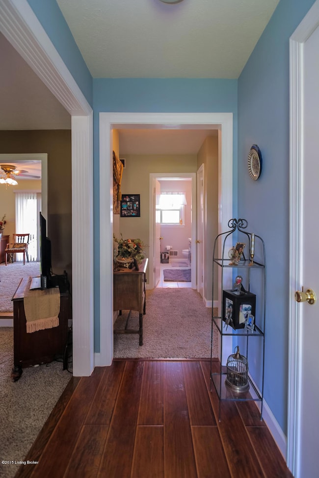 Foyer with new hardwoods