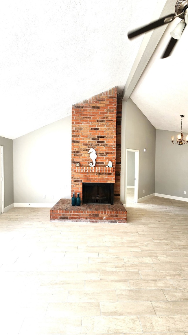 The family room has great natural lighting & backy