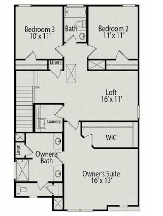 Second floor of Braselton. Options and selections 