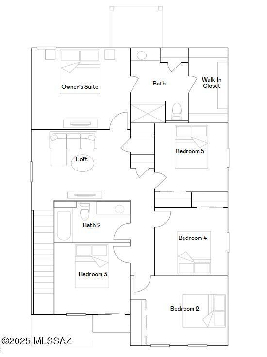 Edison B Floorplan 2nd Floor