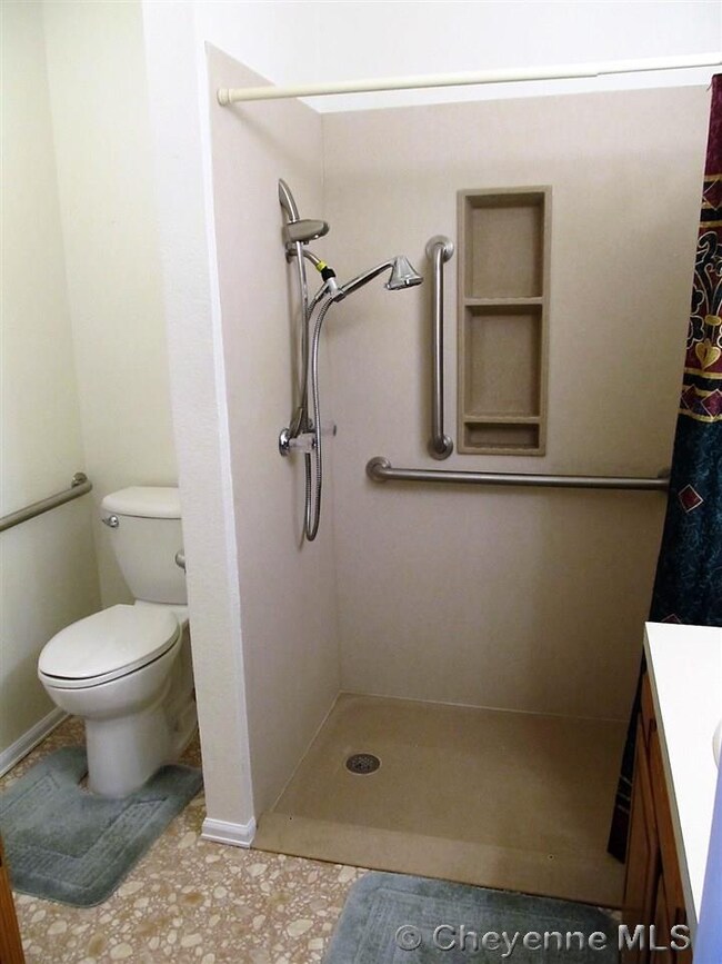 Located on the main level, this shower has been re
