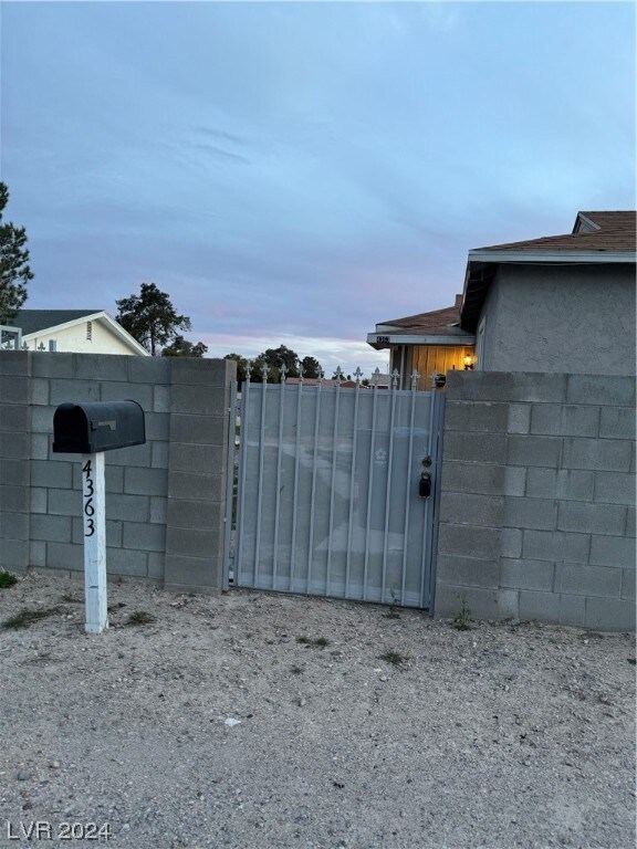 with small gate to house entrance