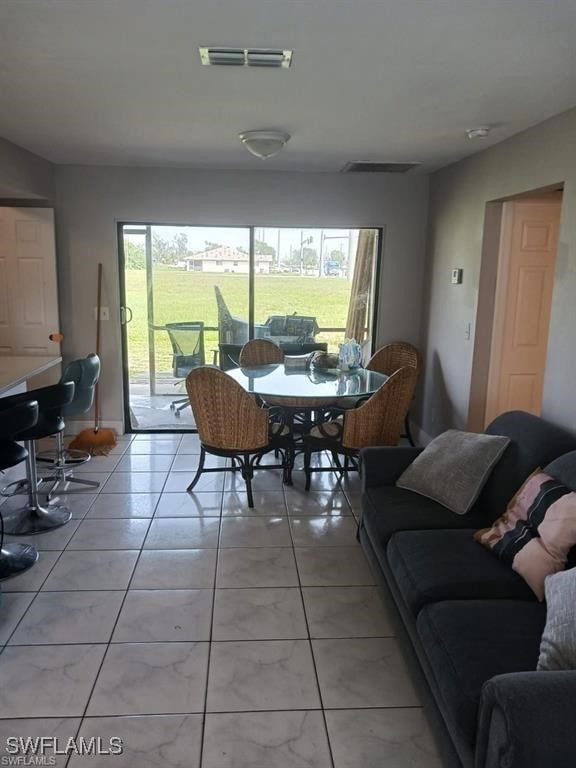 View of dining space