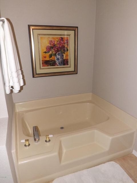 Master bath garden tub.