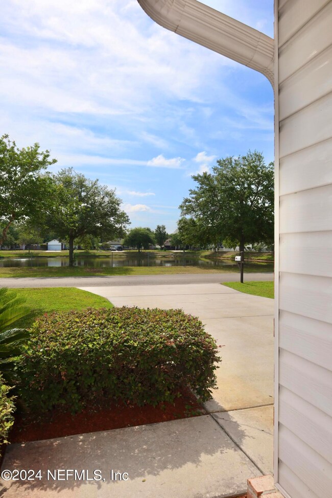 waterfront pond view