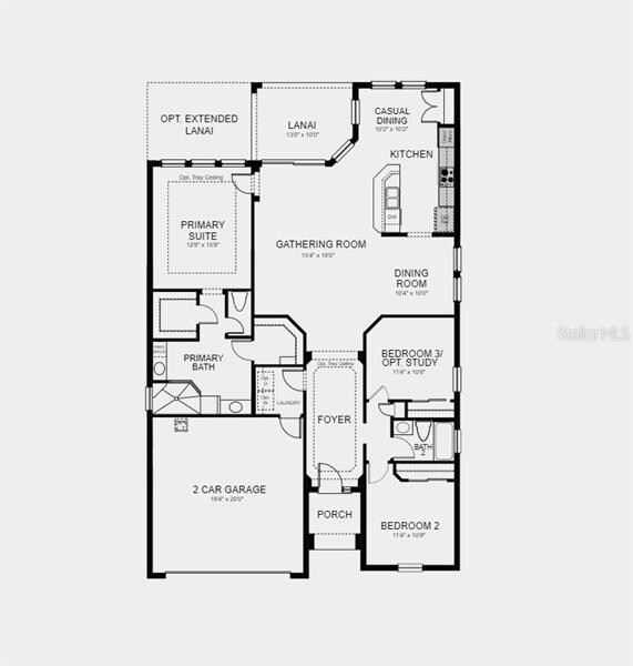 Structural options added include: Tray ceilings at owner’s suite and foyer, gourmet kitchen, 8' interior doors. 