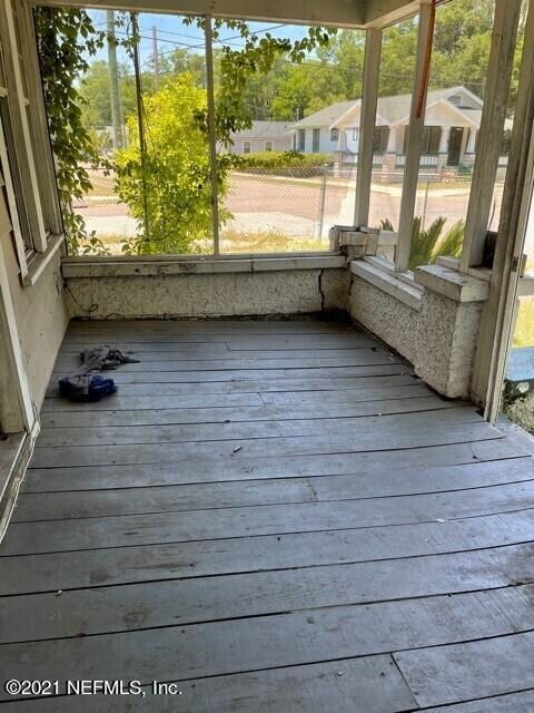 Front porch interior