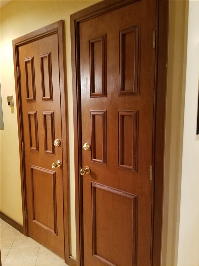 There are 3 interior lockable owners closets to st