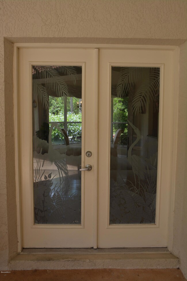 French Door entry to main house