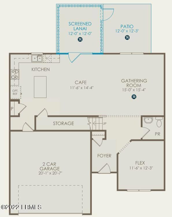 Rosella GL floor 1 screened lanai
