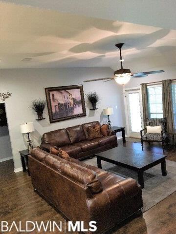 The open and spacious living area offers a mounted