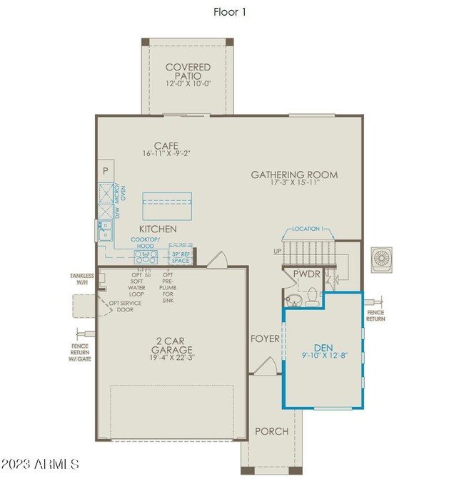 Floor Plan - 1st story