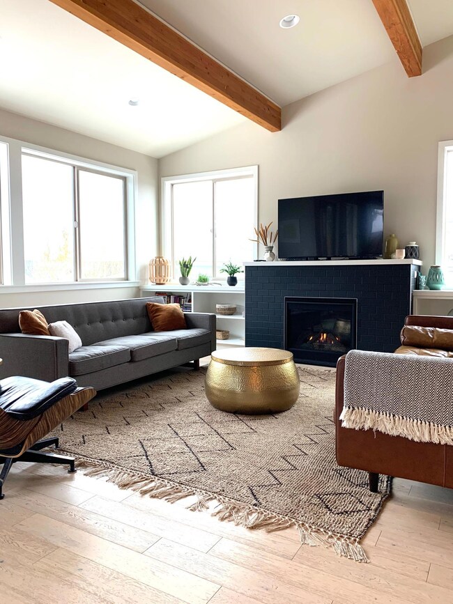 Vaulted ceilings and exposed beams