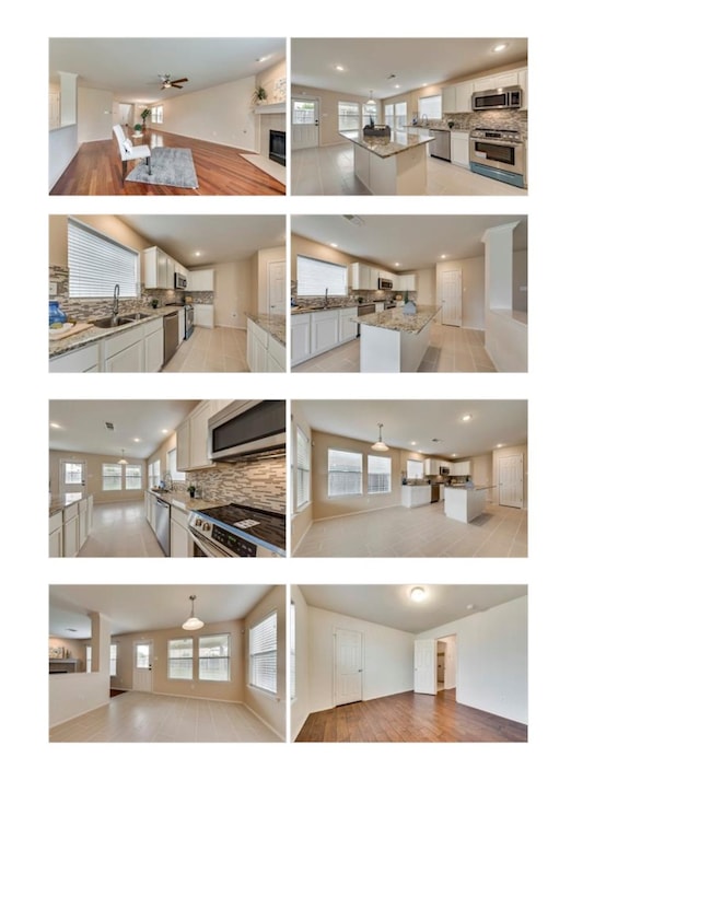 View of marketing collateral with multiple images