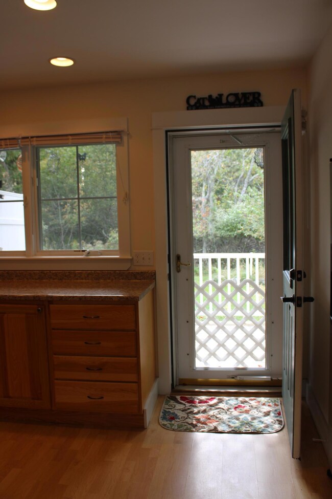 back door to deck