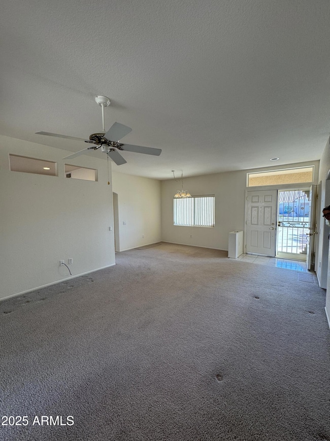 Living area to dining area