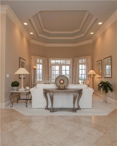 This beautiful entry view is what your guests will see every time they enter your home. Stunning!