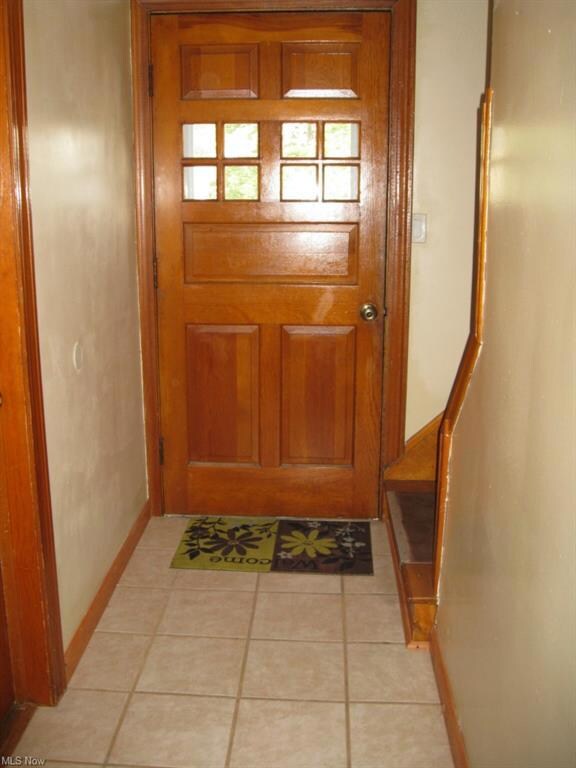 Front entry with Ceramic flooring.