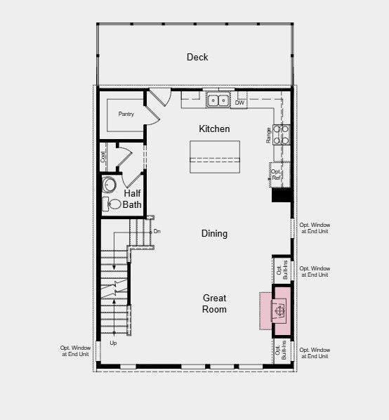 Main Level Floor Plan - Structural options added i