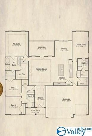 artist rendering of floor plan