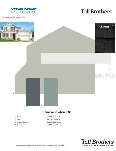 Exterior paint color scheme