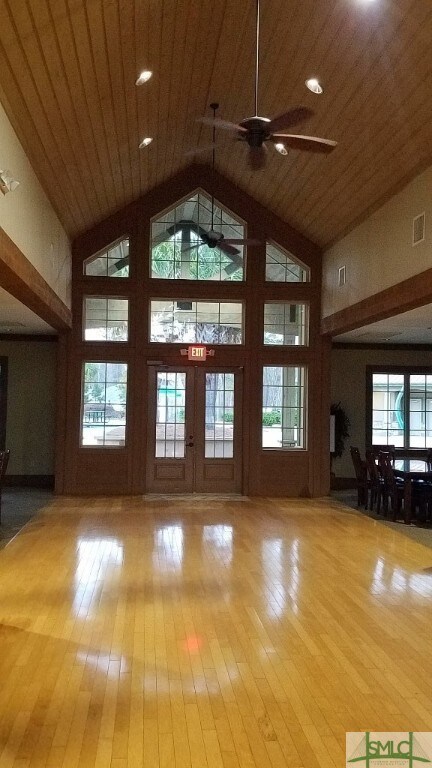 Cedar Ceiling in Highlands Clubhouse