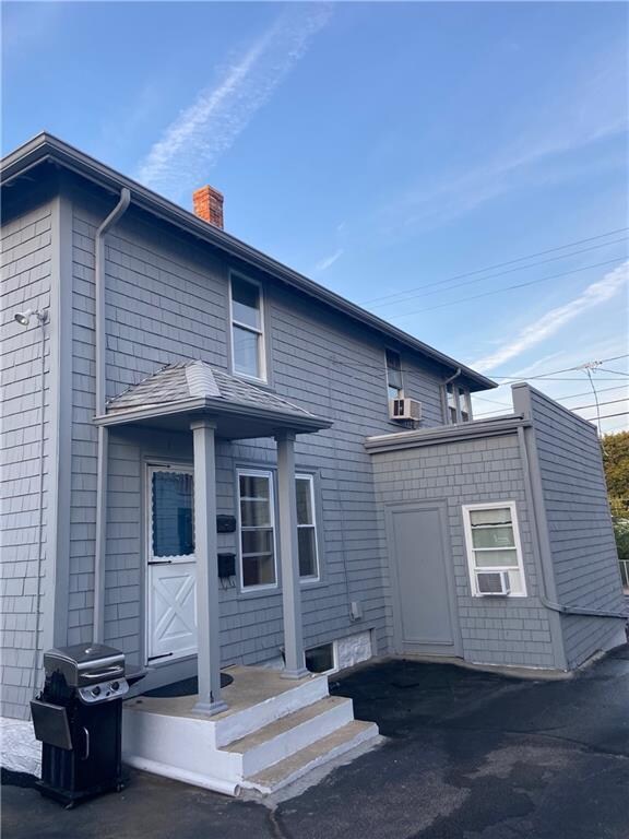 Side entrance and office entrance