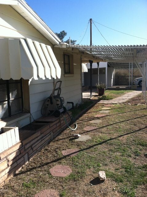 front of walk
