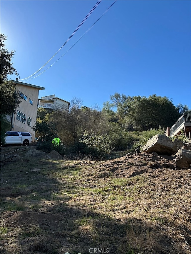 Looking at the lot from the street